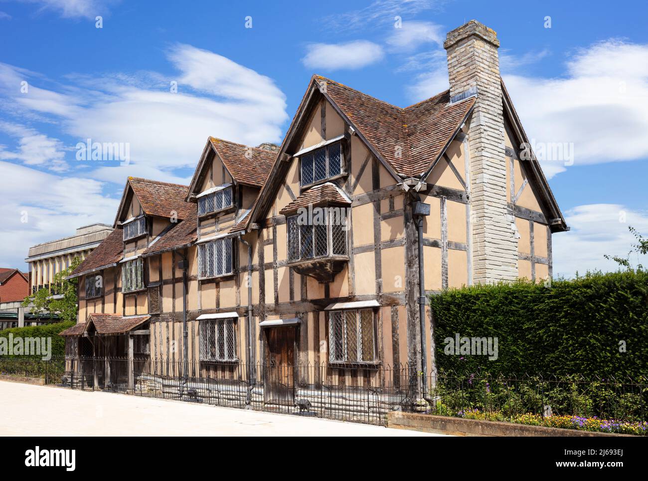William Shakespeare's birthplace, Henley Street, Stratford upon Avon, Warwickshire, England, United Kingdom Stock Photo