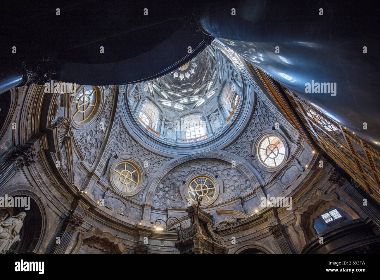 Chapel of the Holy Shroud (Cappella della Sacra Sindone), Turin, Piedmont, Italy Stock Photo