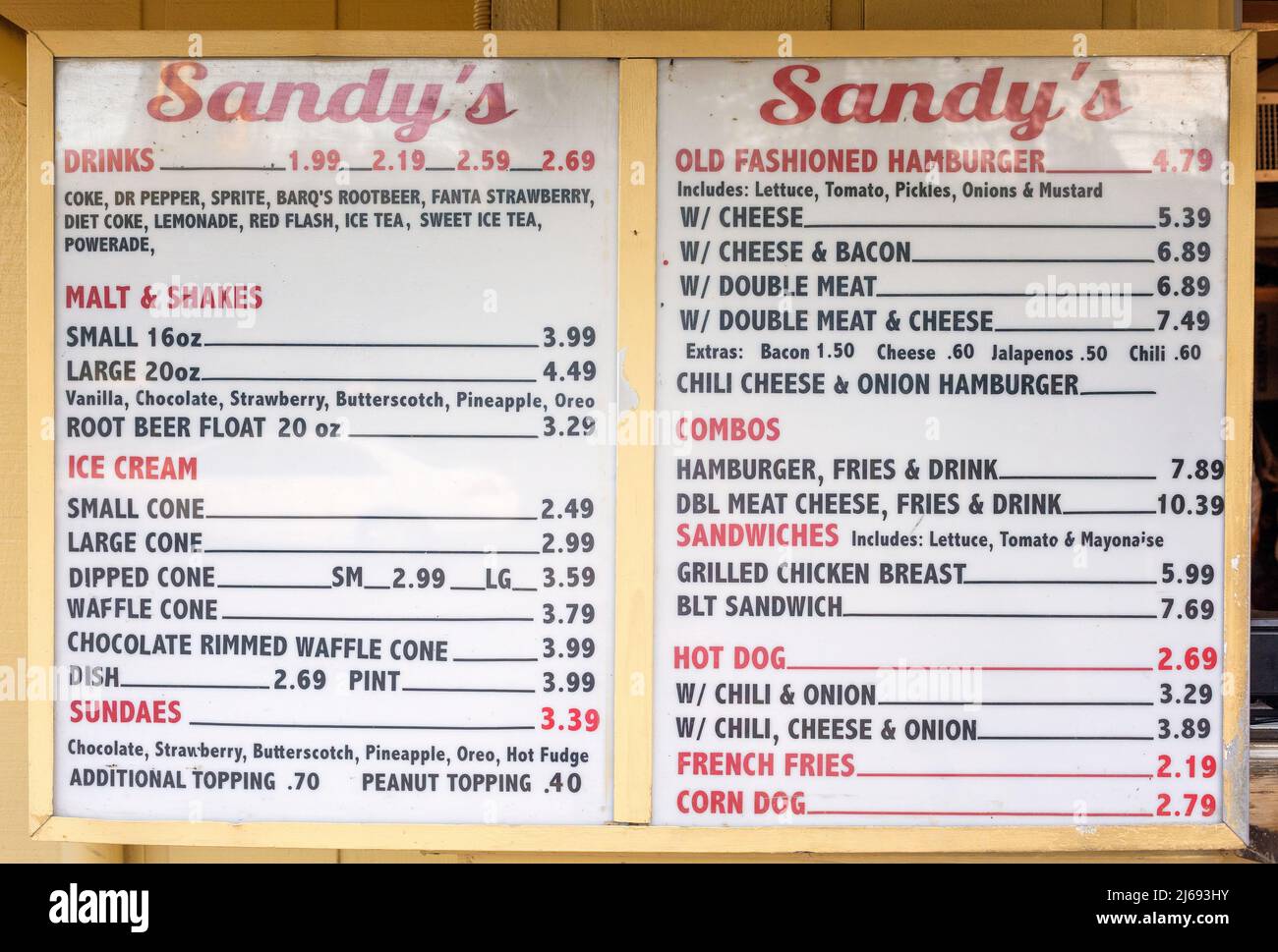 Frozen custard ice cream shop hires stock photography and images Alamy