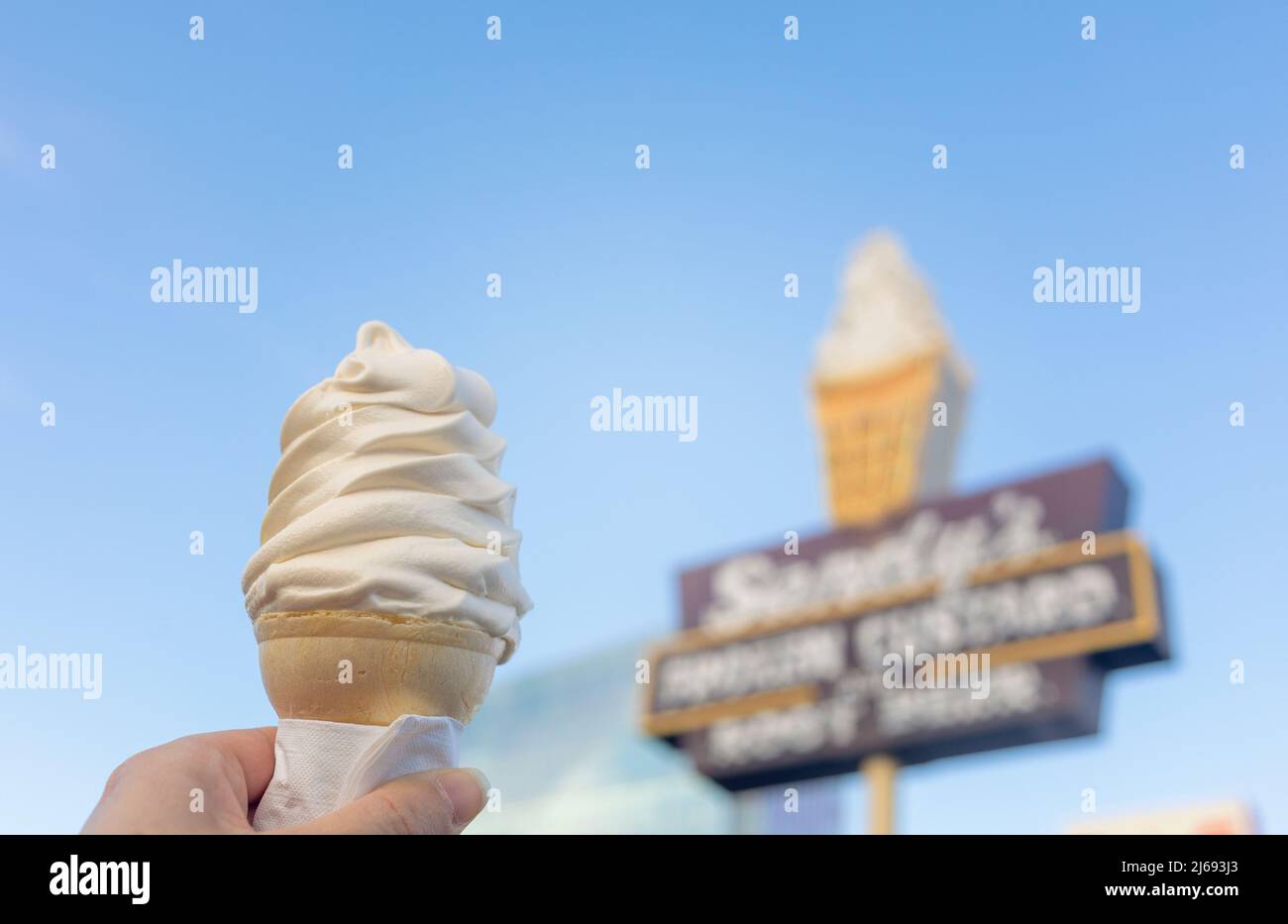Frozen custard dessert hires stock photography and images Alamy