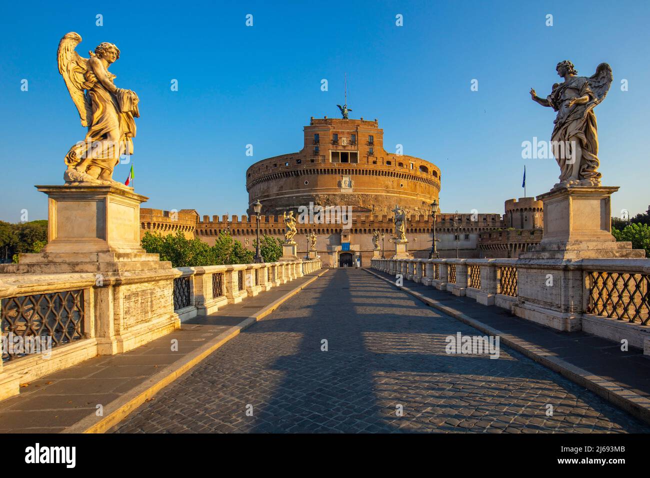Castel Sant'Angelo, UNESCO World Heritage Site, Rome, Lazio, Italy Stock Photo