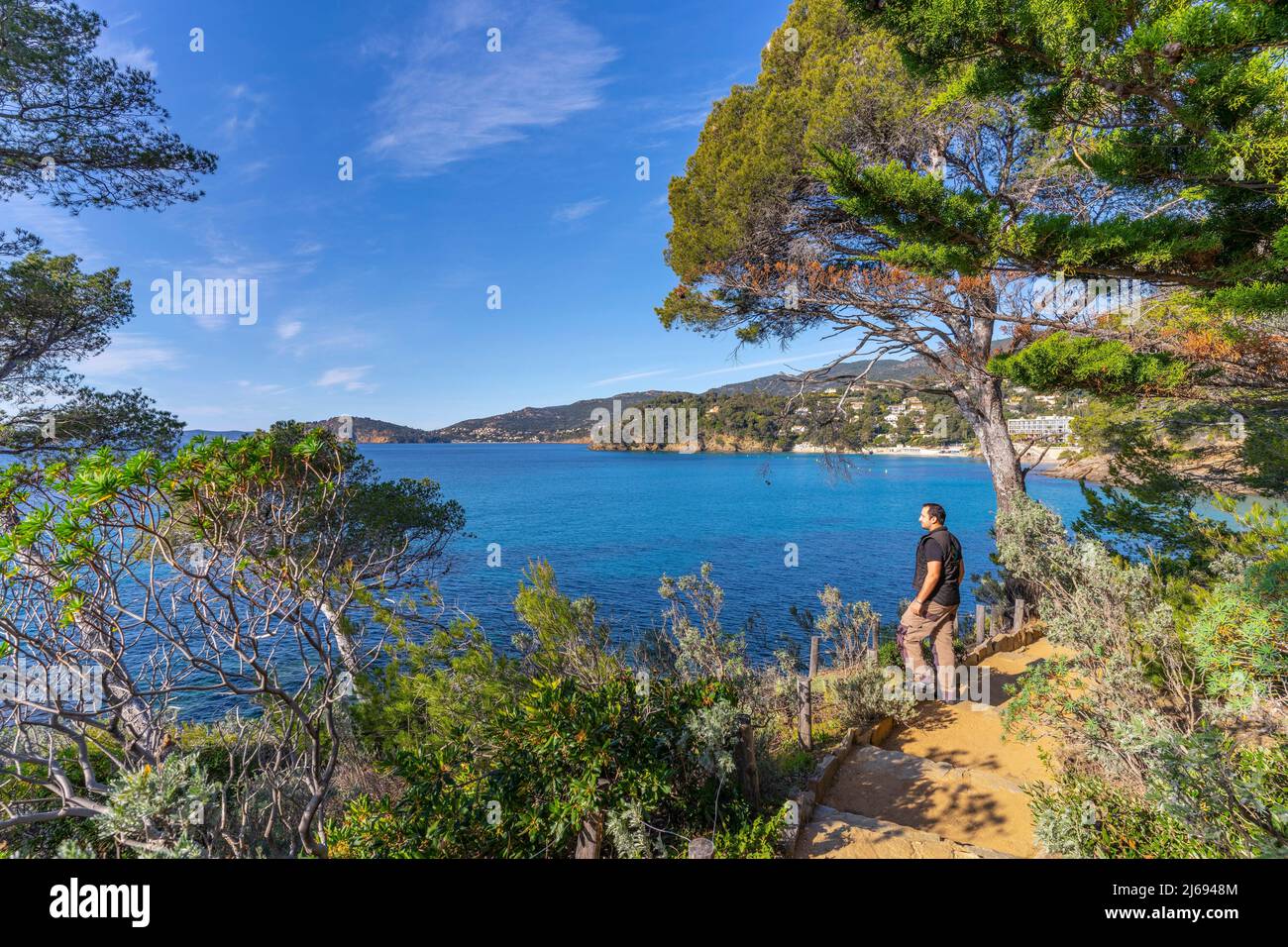 Domaine du Rayol, Cavalaire-sur-Mer, Provence-Alpes-Cote d'Azur, France, Mediterranean, Europe Stock Photo