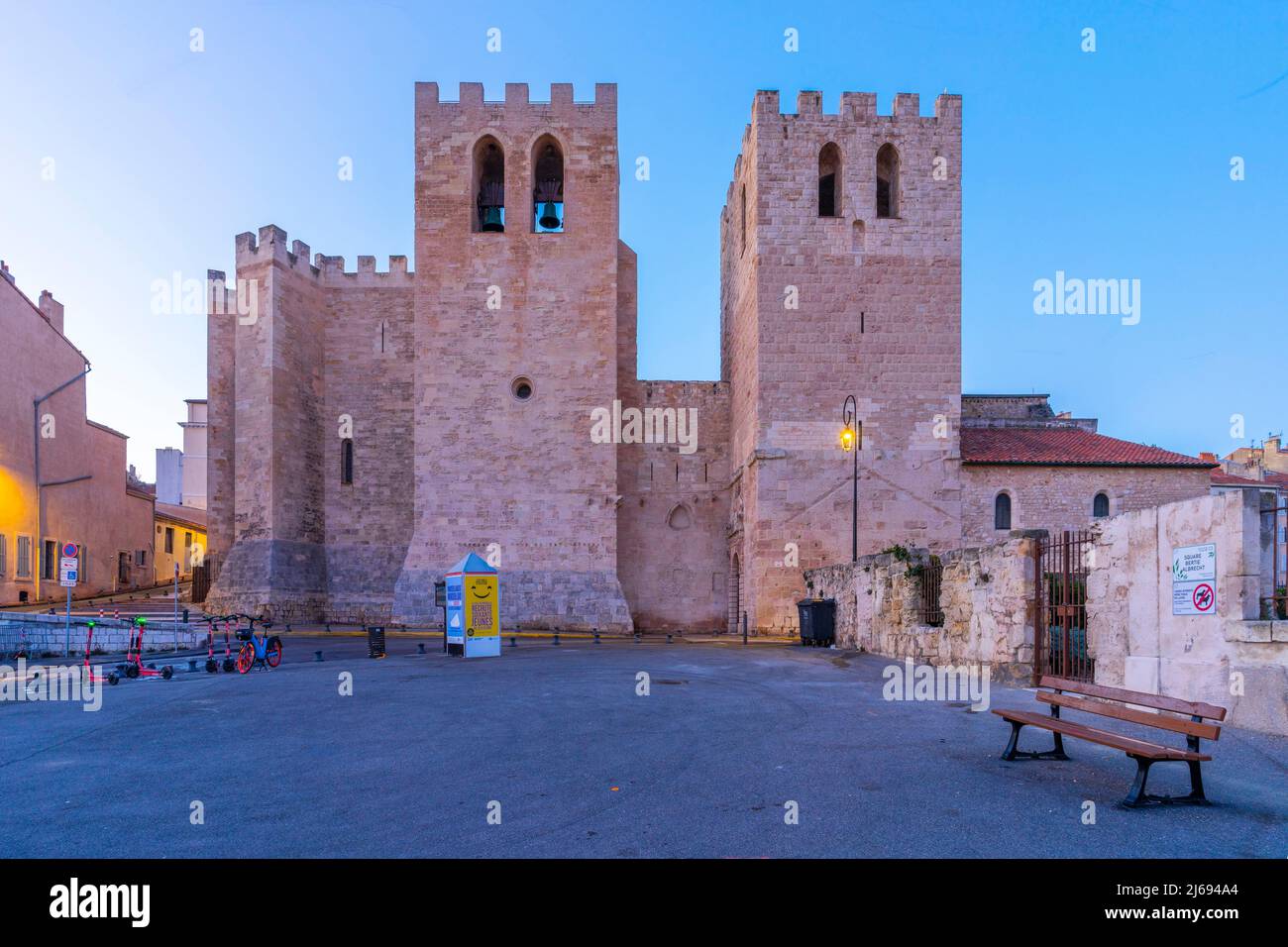 St. Victor's Abbey, Marseille, Provence-Alpes-Cote d'Azur, France, Mediterranean, Europe Stock Photo