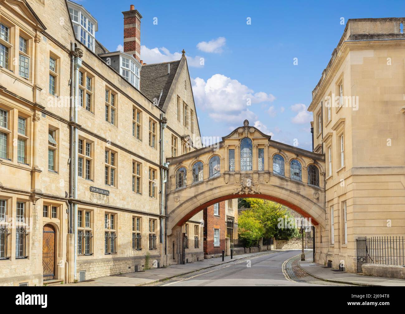 The Bridge of Sighs (Hertford Bridge), New College Lane, Oxford University, Oxford, Oxfordshire, England, United Kingdom Stock Photo