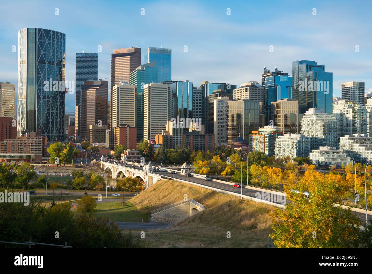 Calgary cityscape, Calgary, Alberta, Canada, North America Stock Photo