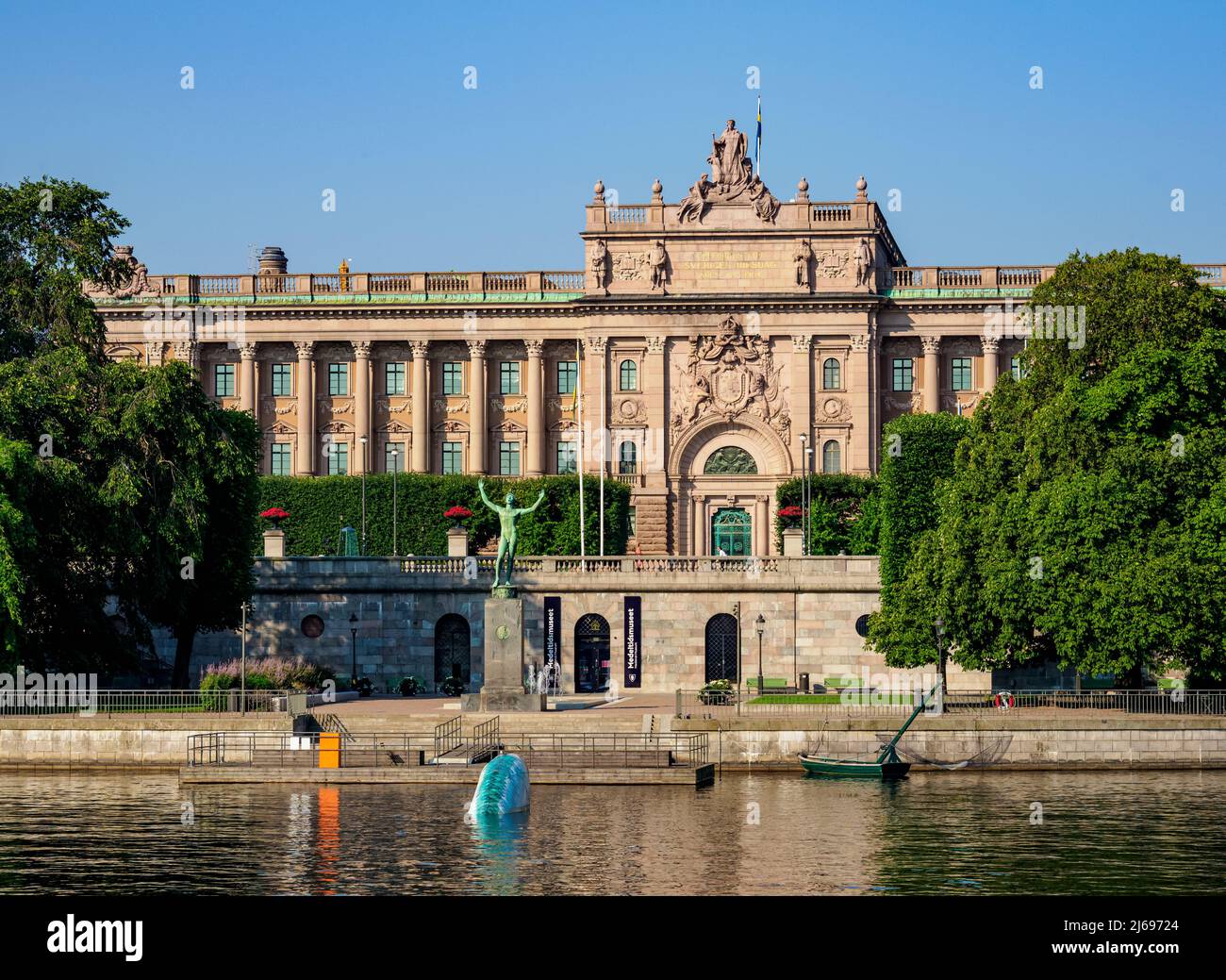 Riksdagshuset (Parliament House), Stockholm, Stockholm County, Sweden, Scandinavia Stock Photo