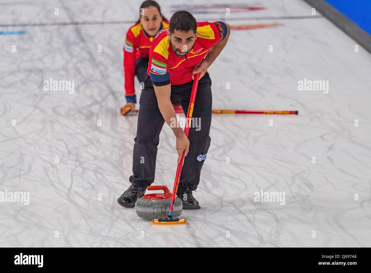 Geneva Switzerland, 04/29/2022 Mikel UNANUE of Team Spain is in action