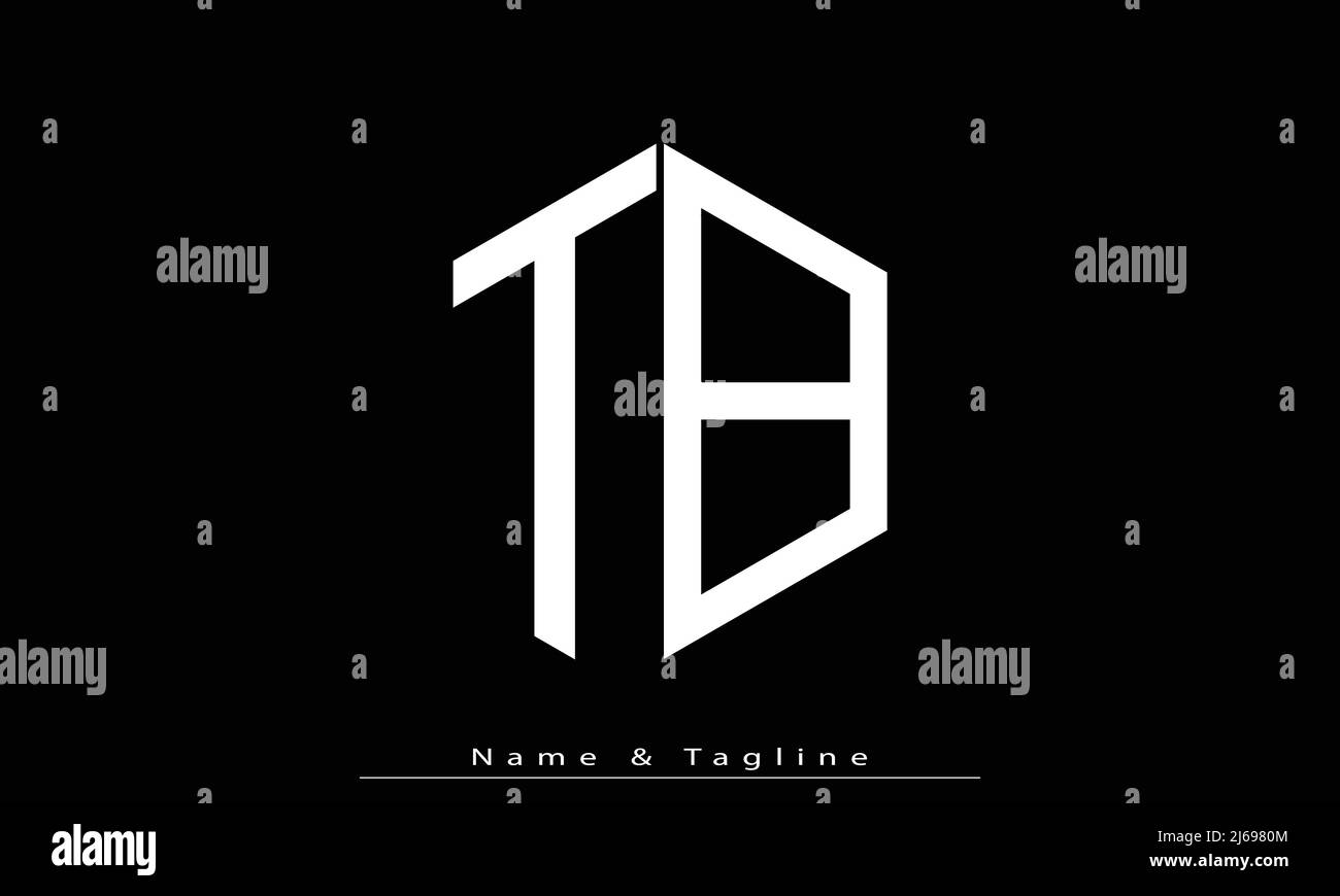 Alphabet letters Initials Monogram logo TB , BT Stock Vector Image ...