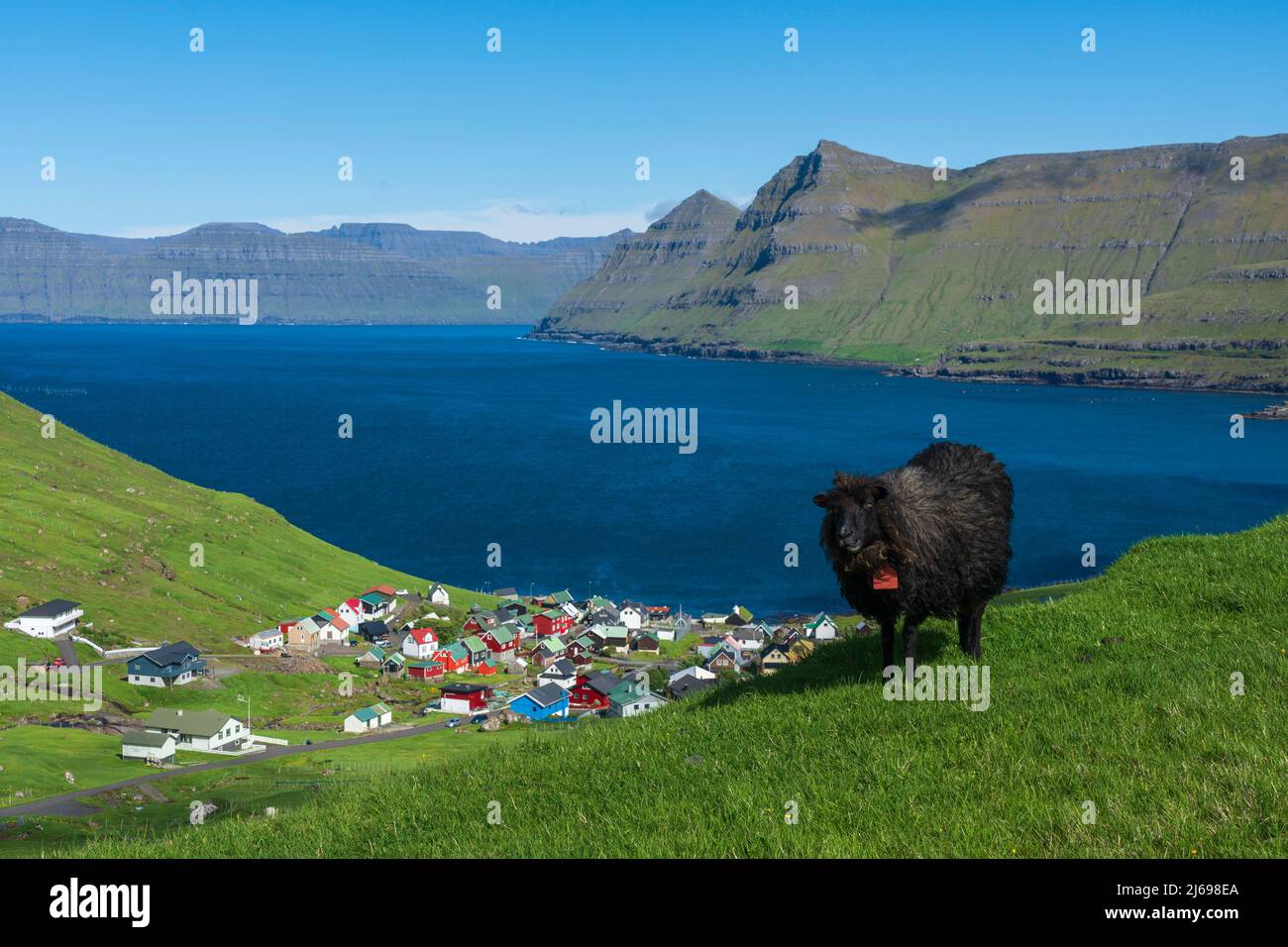 Funningur, Faroe Islands, Denmark Stock Photo