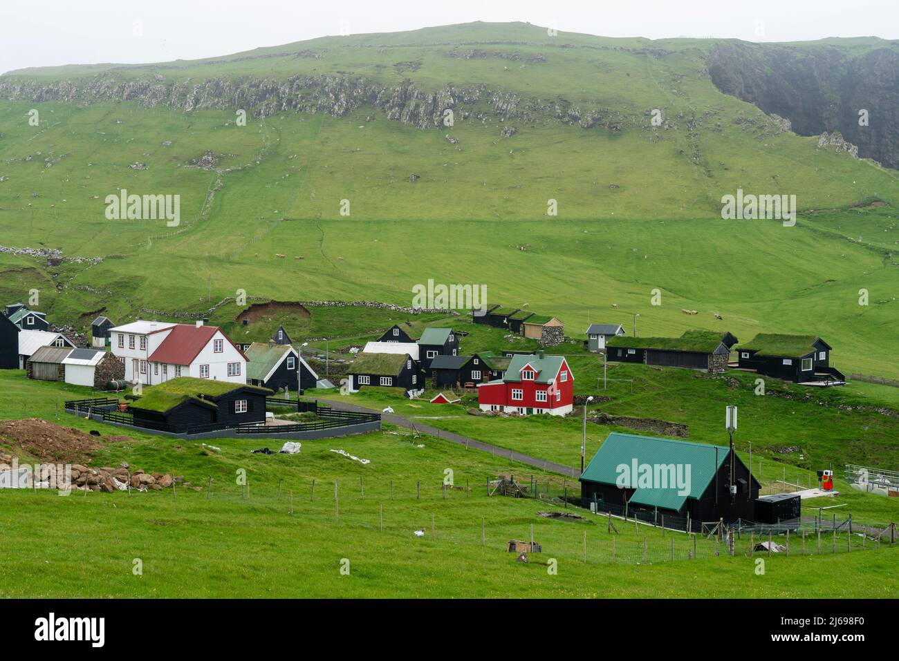 Mykines Island, Faroe Islands, Denmark Stock Photo