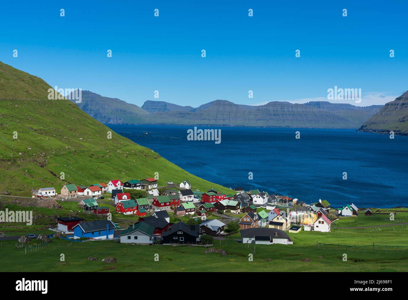 Funningur, Faroe Islands, Denmark Stock Photo