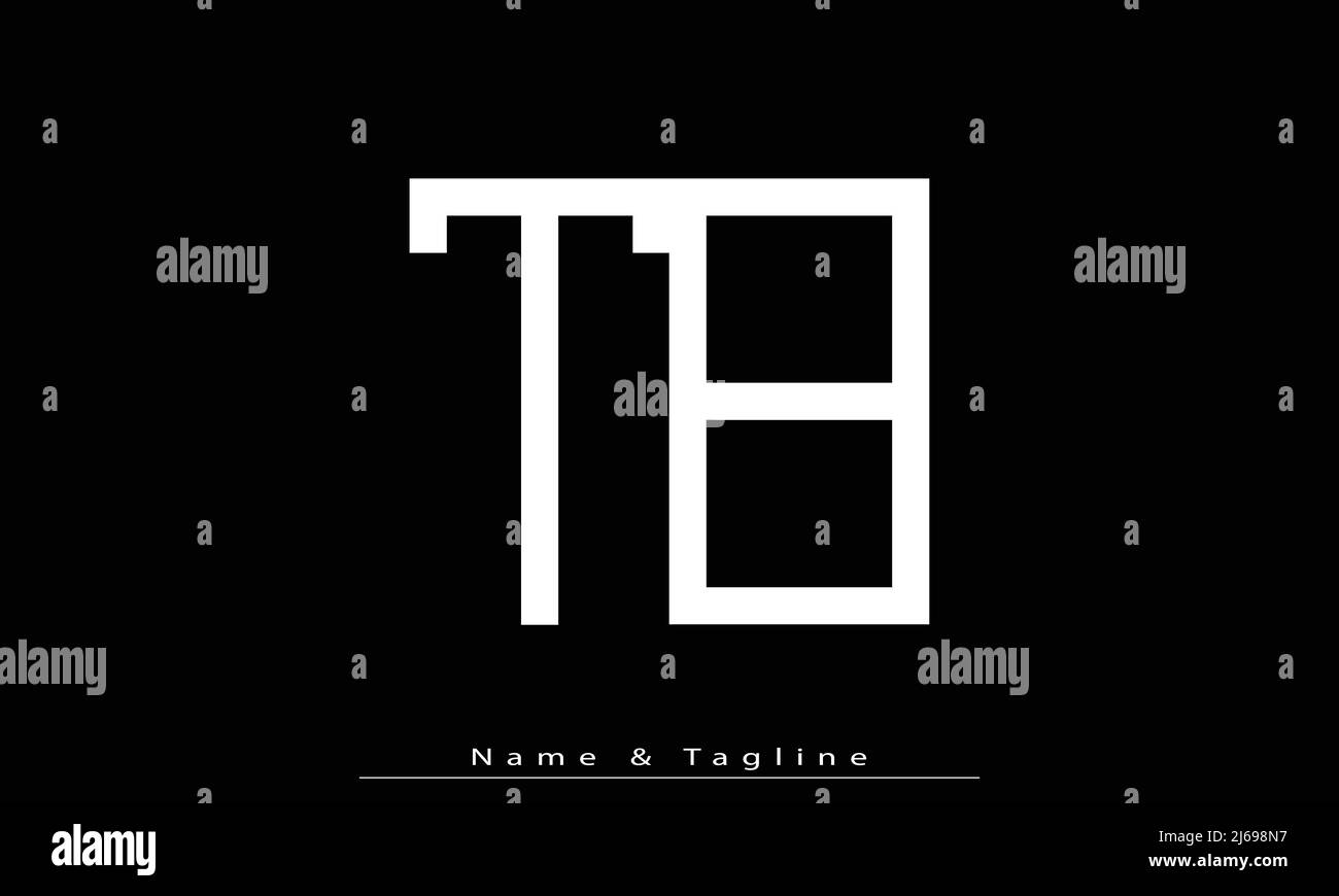 Alphabet letters Initials Monogram logo TB , BT Stock Vector Image ...