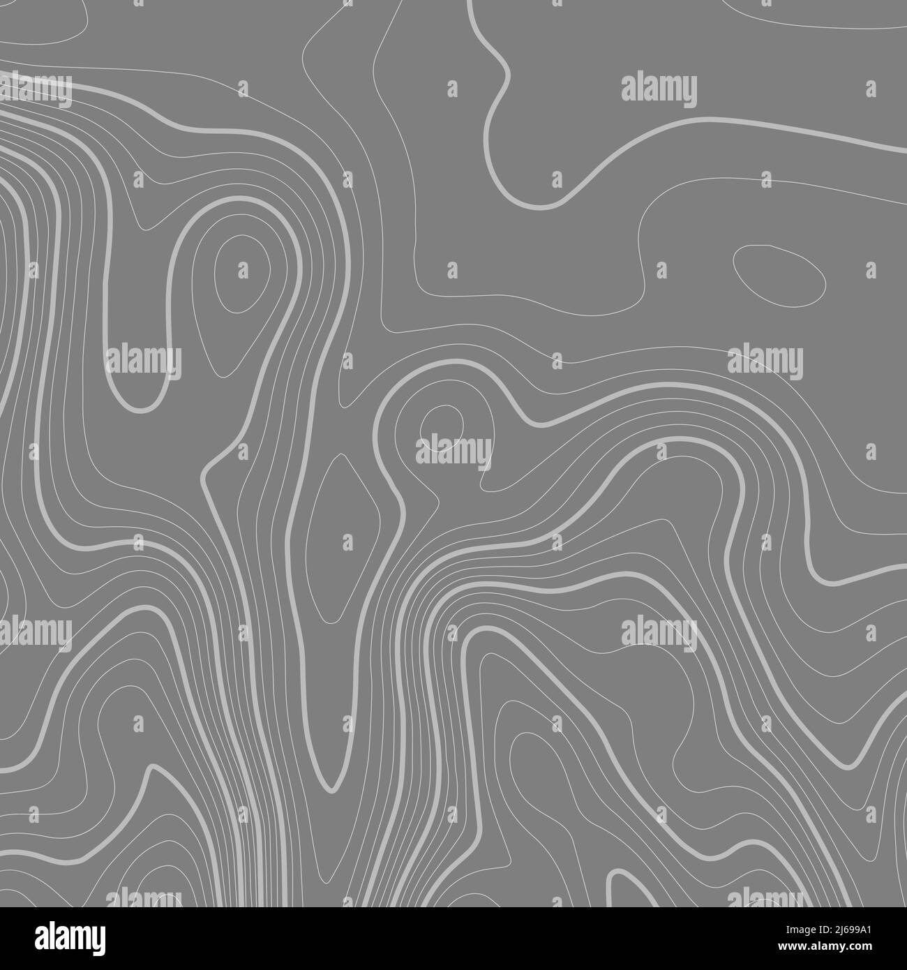 Abstract paper cut shapes. Topographic map on white background. Topo