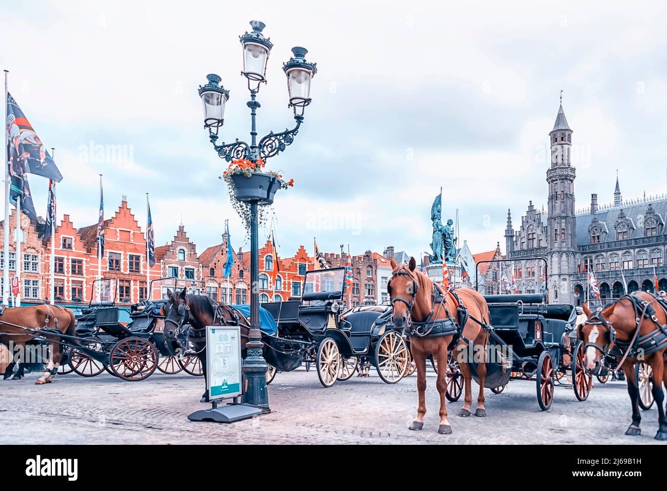 The city of Bruges in the daytime Stock Photo