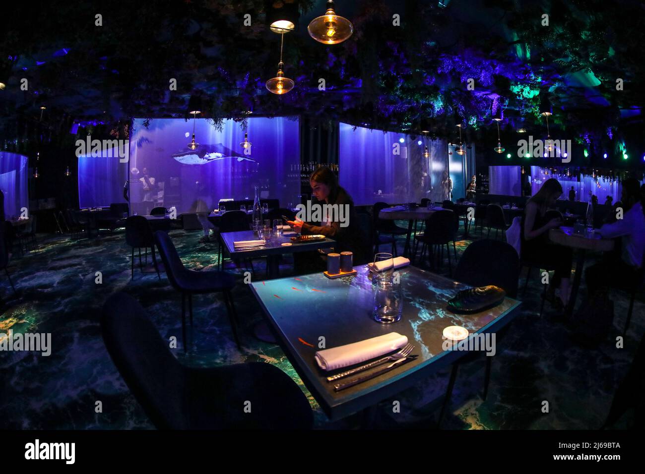 EPHEMERA THE FIRST IMMERSIVE RESTAURANT IN PARIS Stock Photo