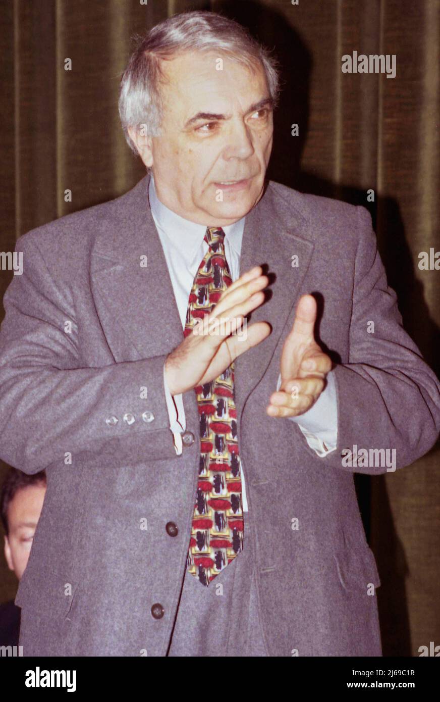 Romanian literary critic Nicolae Manolescu, approx. 2000 Stock Photo