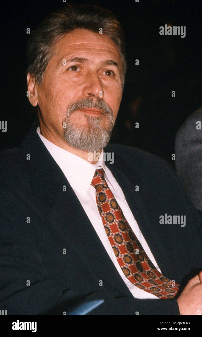 Romanian politician, later president, Emil Constantinescu, approx. 1995 Stock Photo
