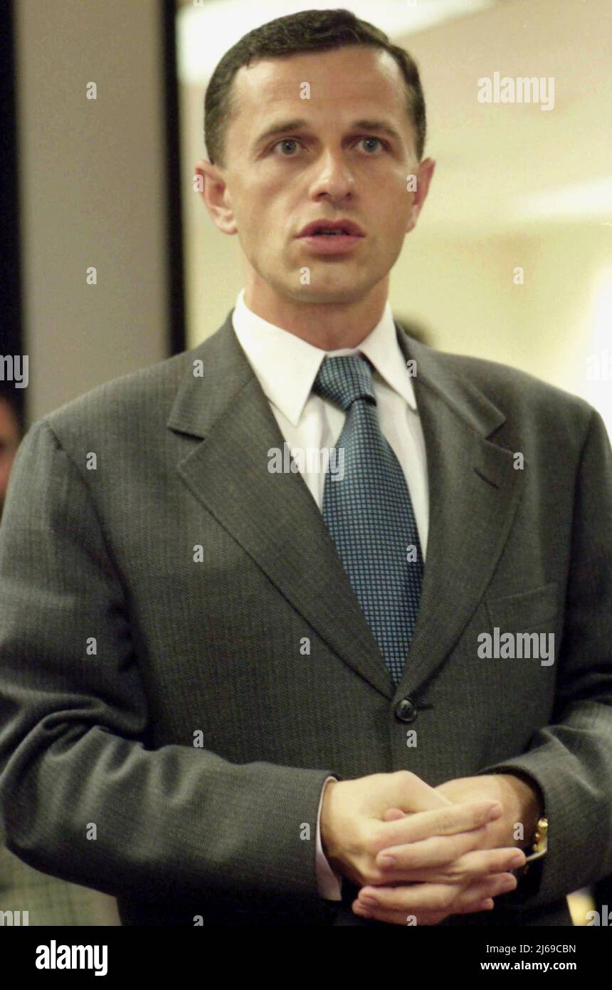 Romanian politician Mircea Geoană during his service as Romania's ambassador to the United States, approx. 1996 Stock Photo