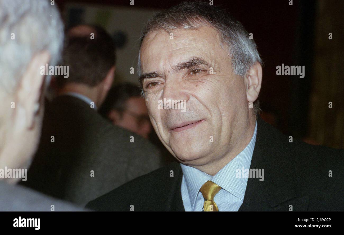 Romanian literary critic Nicolae Manolescu, approx. 1996 Stock Photo