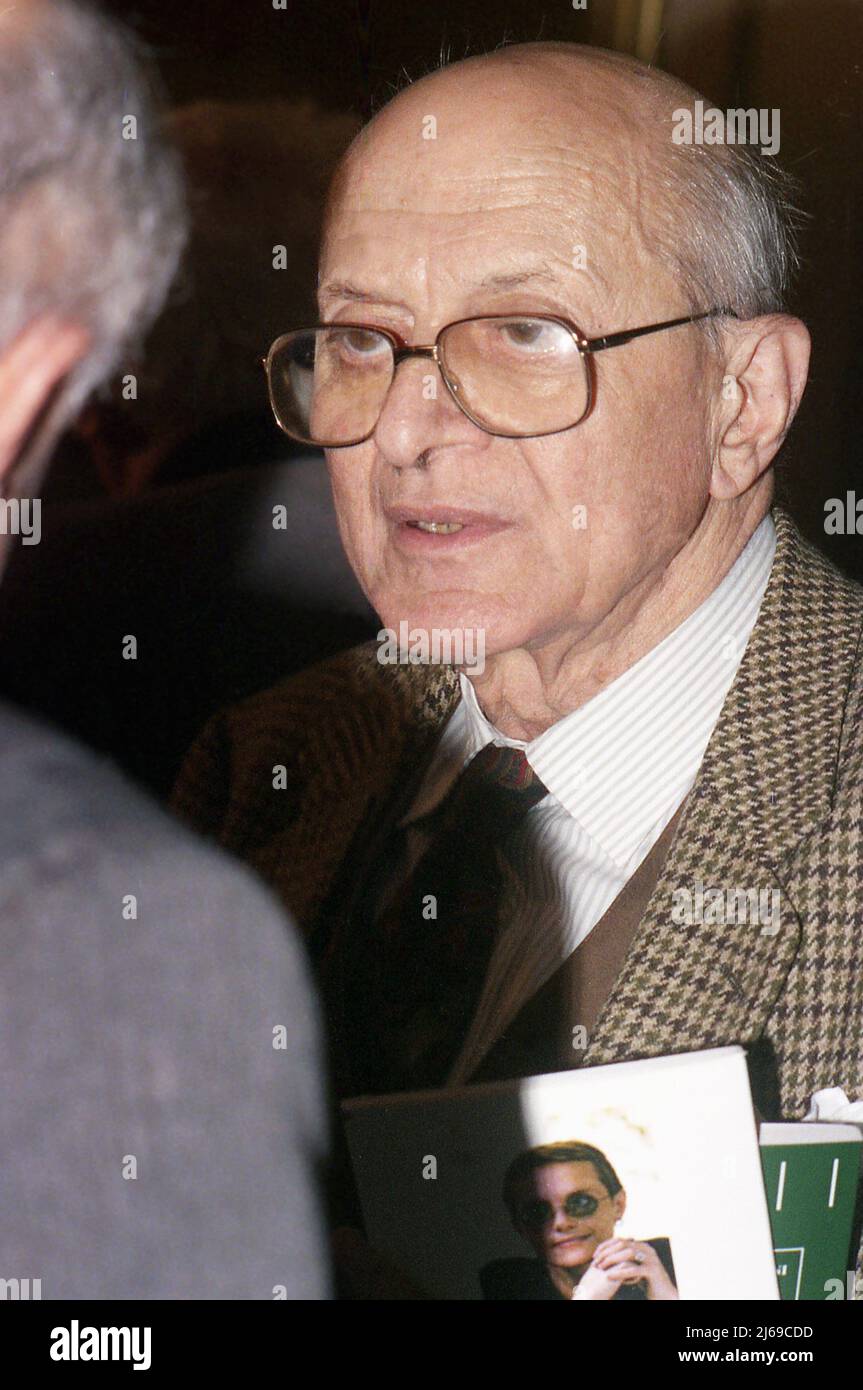 Romanian essayist, literary critic, diplomat, and politician Alexandru Paleologu, approx. 1994 Stock Photo