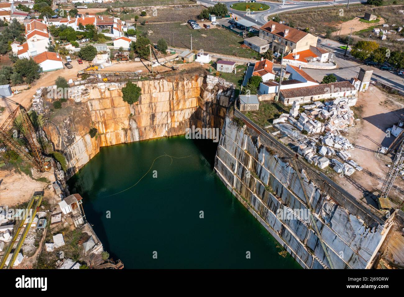 Marble quarry in Estremoz, Portugal Stock Photo