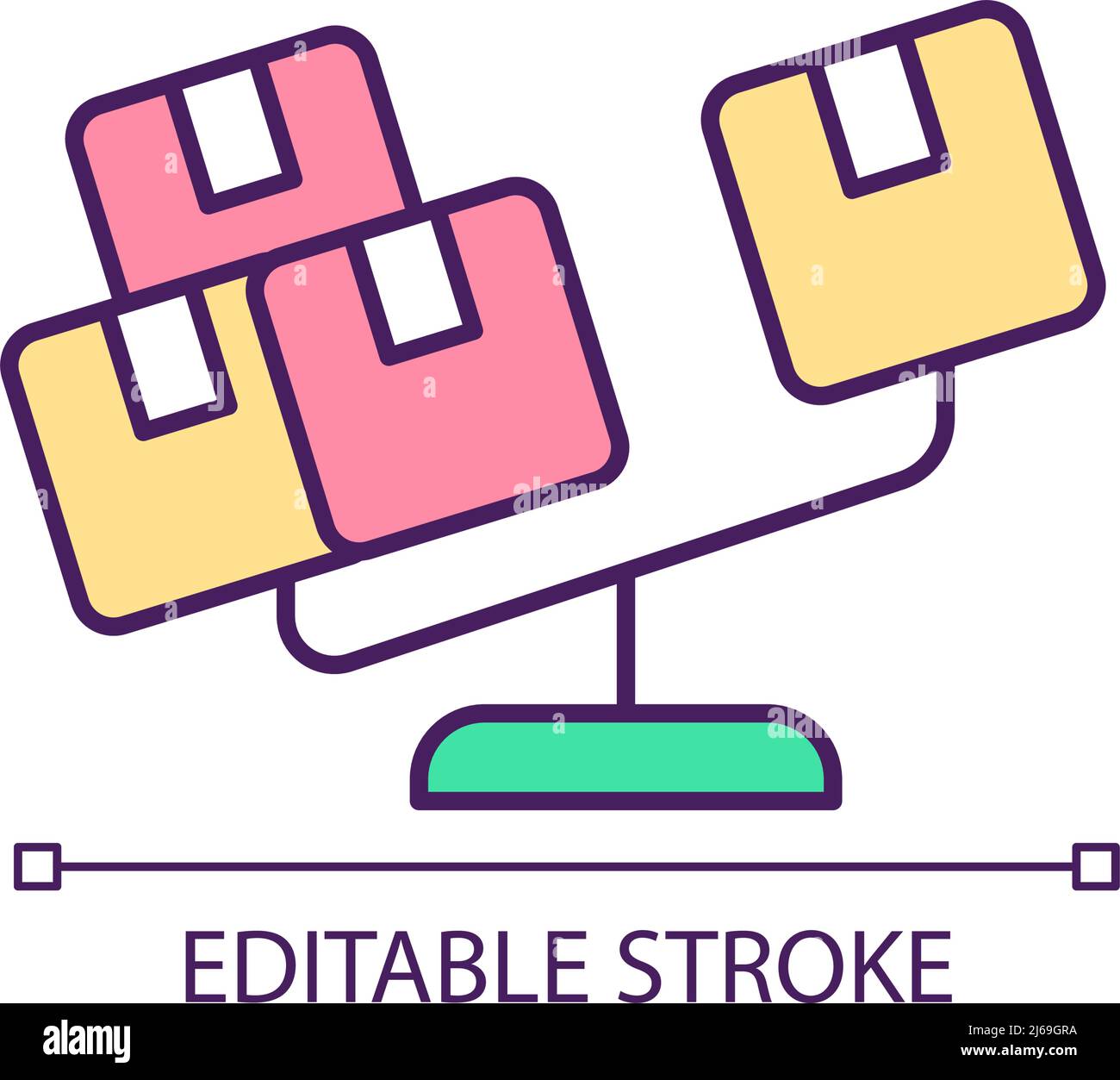 Imbalance concept icon Stock Vector Image & Art Alamy