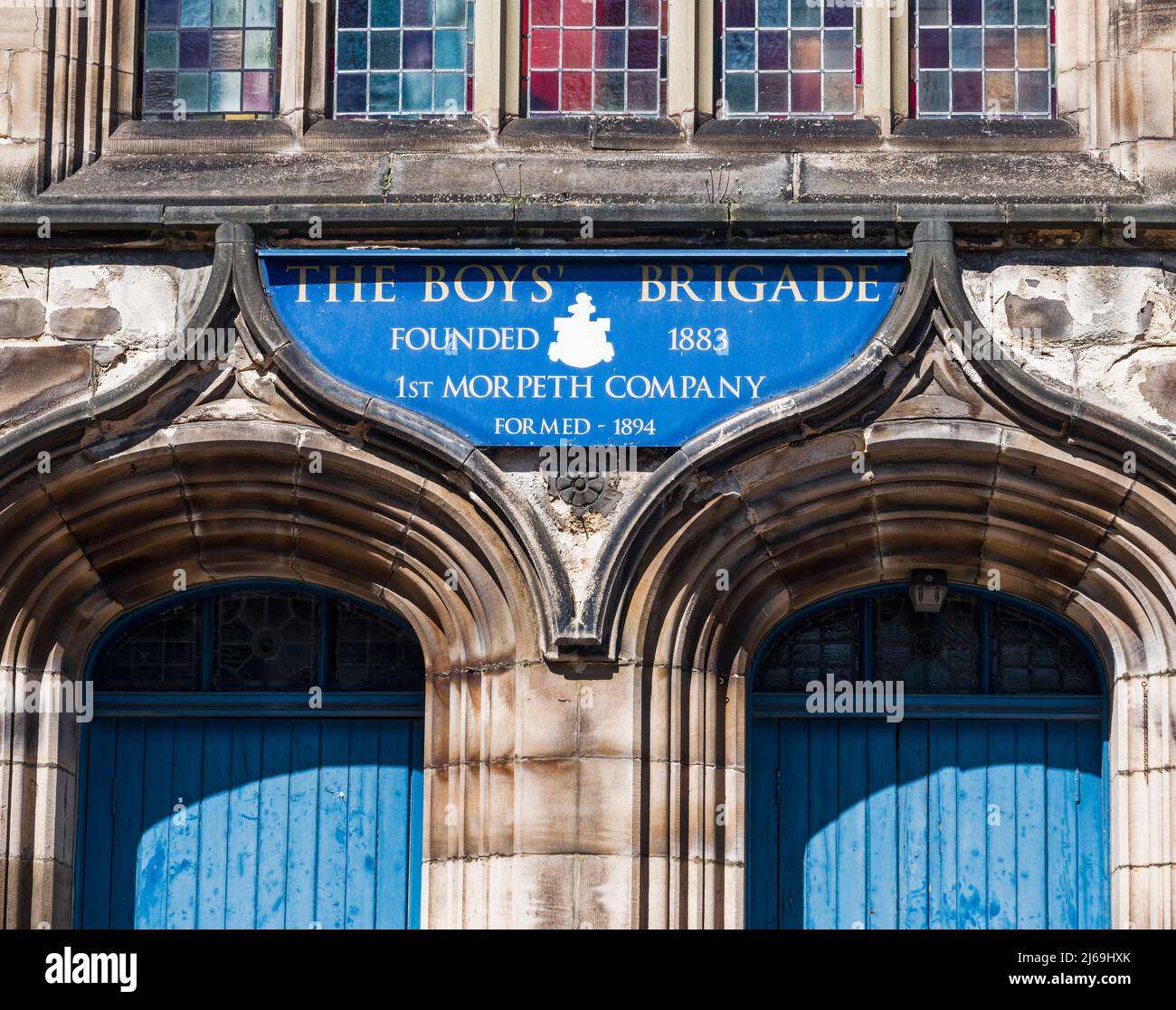 Manchester Street headquarters of Morpeth Boys Brigade Stock Photo