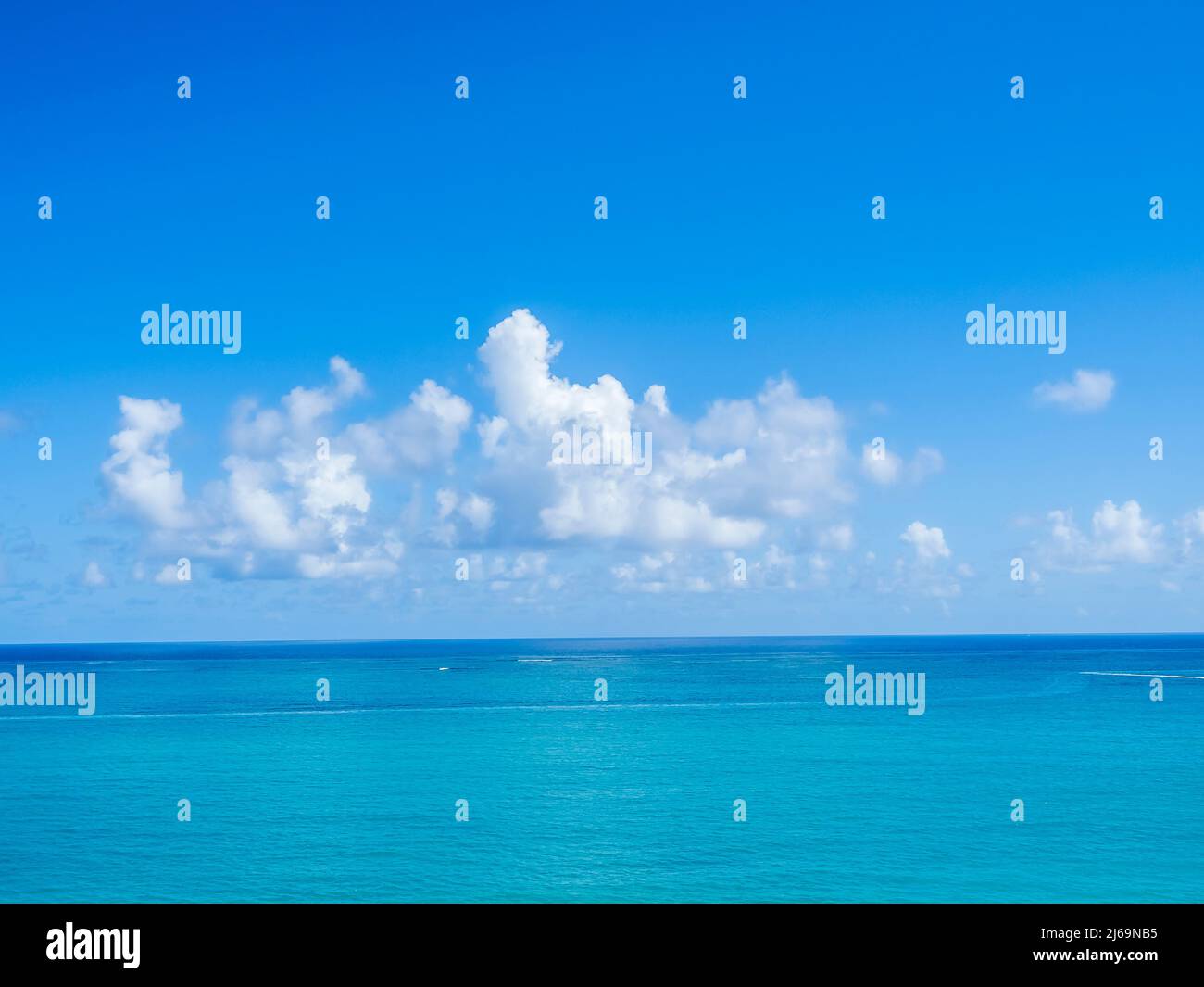 Early morning clouds over the Atlantic Ocean off Isla Verde Beach in