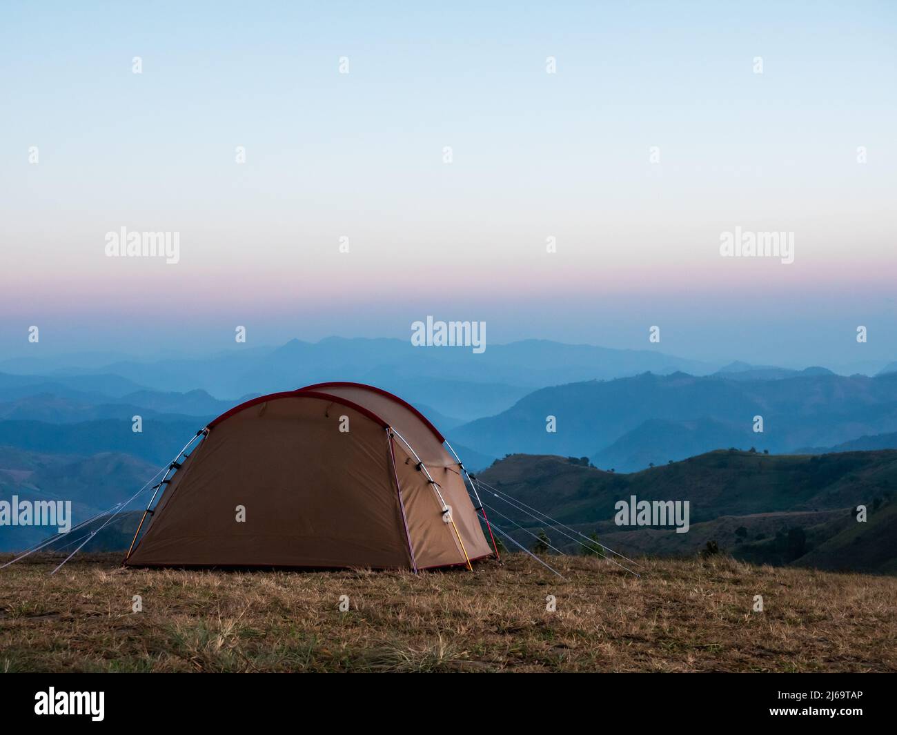 Camping tent beautiful scenery hi-res stock photography and images - Alamy