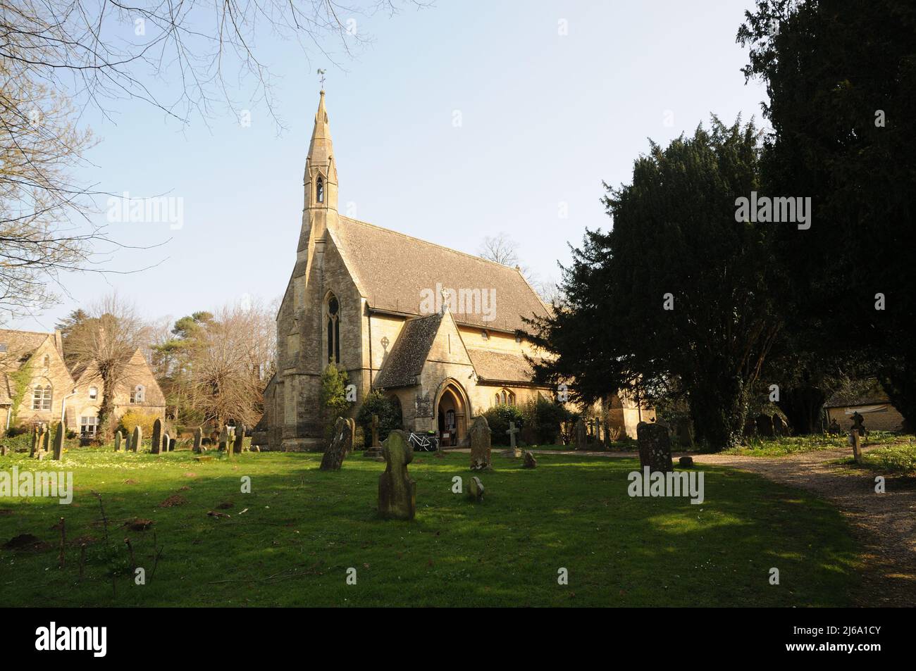 St Simon & St Jude Church, Milton under Wychwood, Oxfordshire. Stock Photo