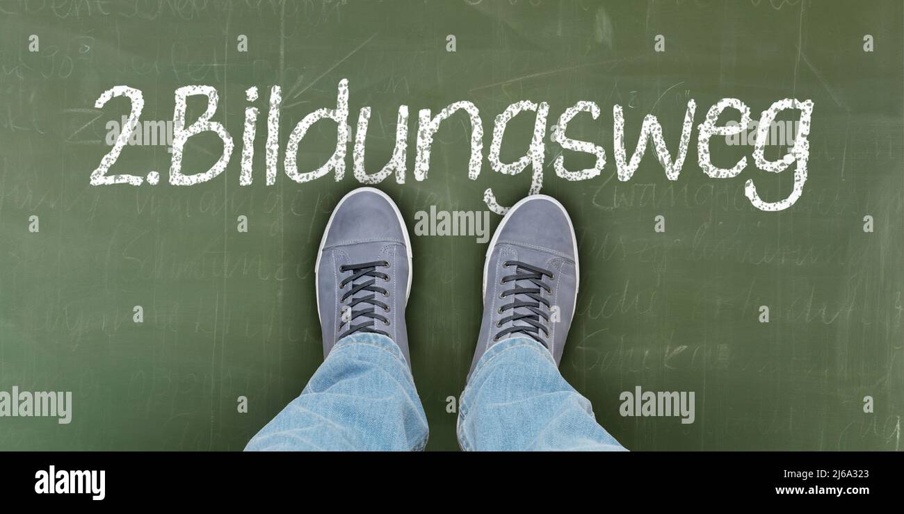 2. Bildungsweg (2. educational path) Stock Photo