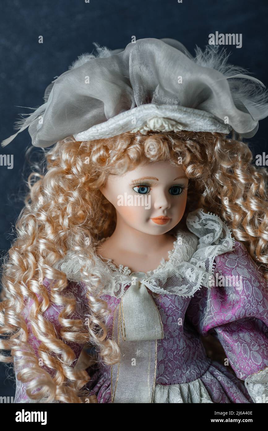 Bisque doll (Porcelain doll Stock Photo - Alamy