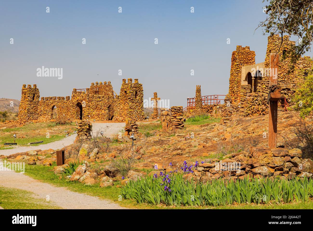 Sunny view of The Holy City of the Wichitas at Oklahoma Stock Photo Alamy