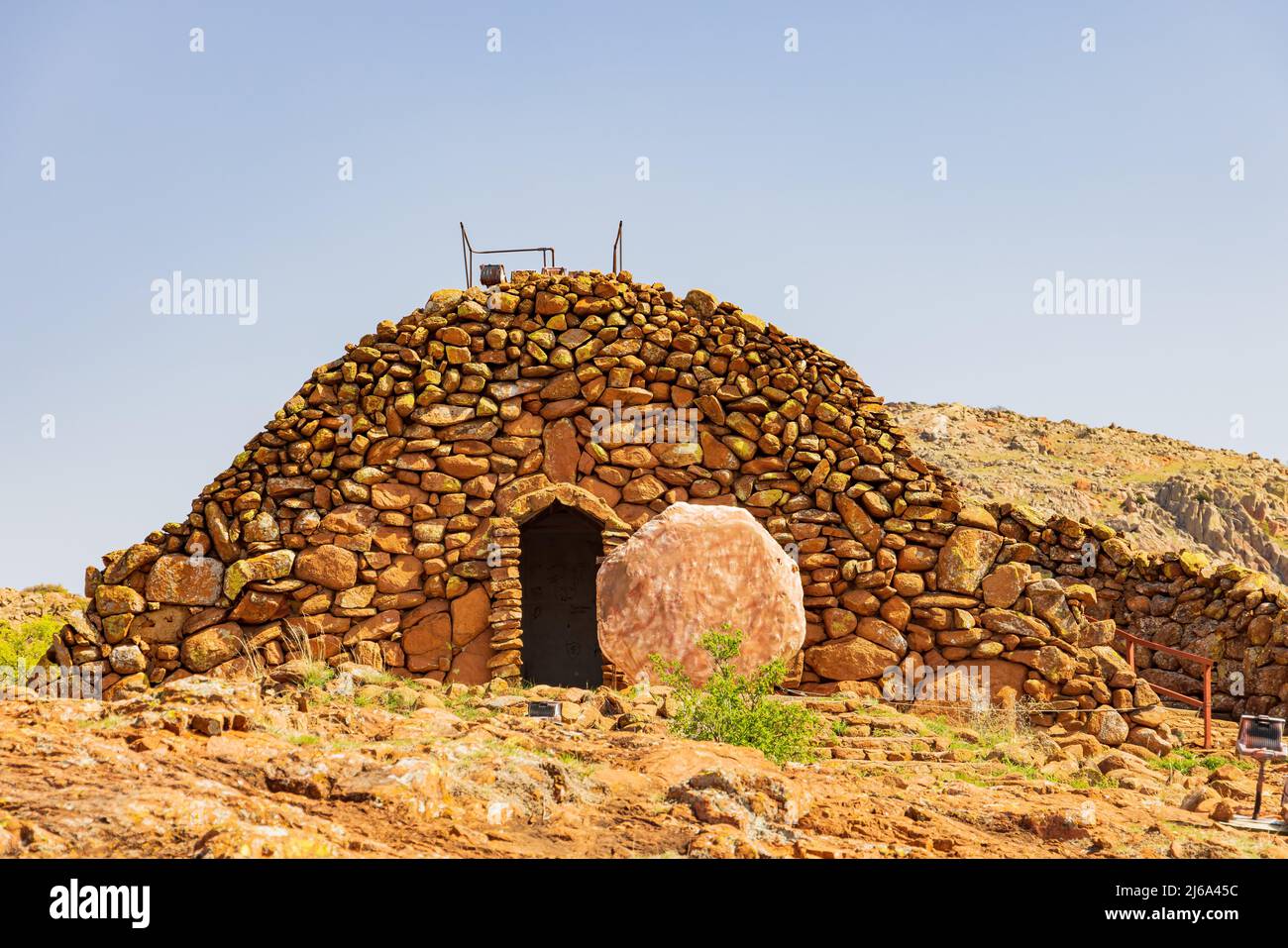 Sunny view of The Holy City of the Wichitas at Oklahoma Stock Photo - Alamy