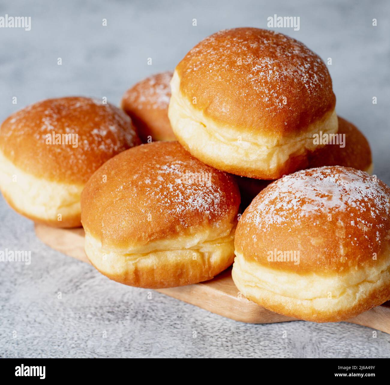 Traditional austrian and german krapfen, berliner, donuts ...