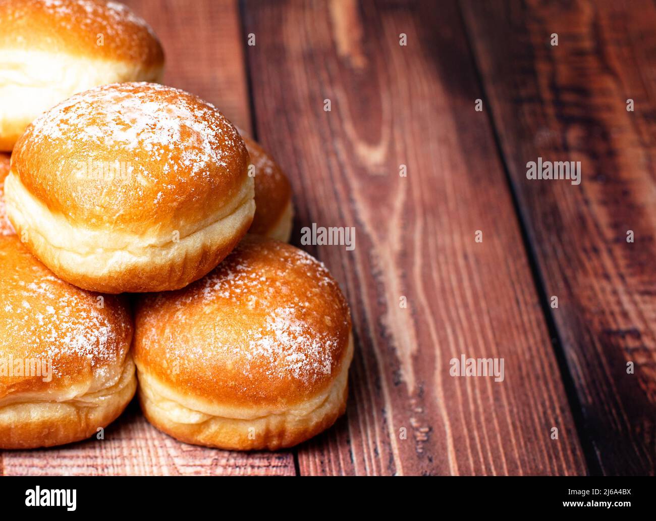 Traditional austrian and german krapfen, berliner, donuts ...