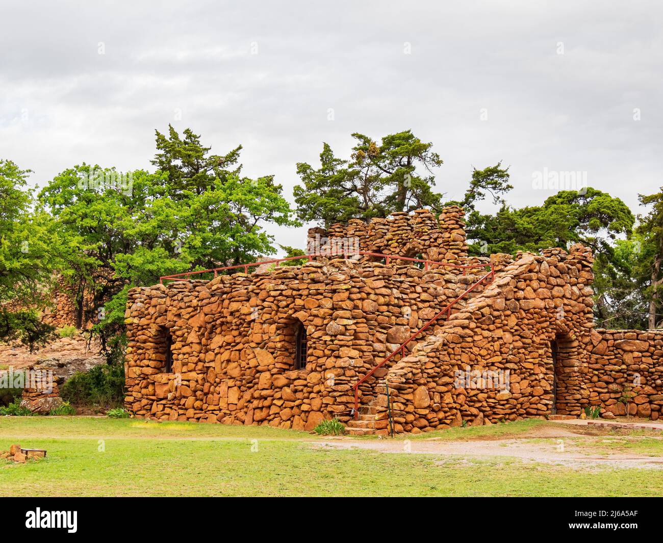 Sunny view of The Holy City of the Wichitas at Oklahoma Stock Photo Alamy