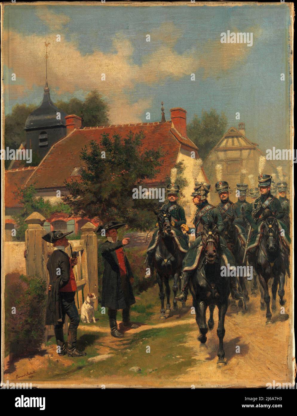 Gendarmes d'Ordonnance. Edouard Detaille. 1894. Stock Photo