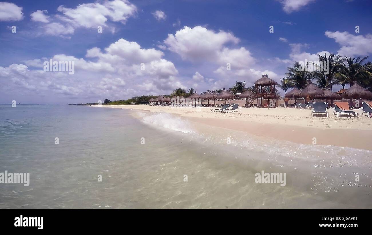 The coast of the island of Cozumel in Quintana Roo, Mexico Stock Photo