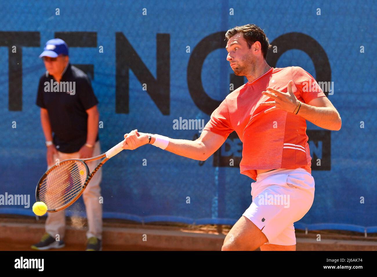 April 29, 2022, Rome, Italy Quentin Halys (FRA) during the quarter