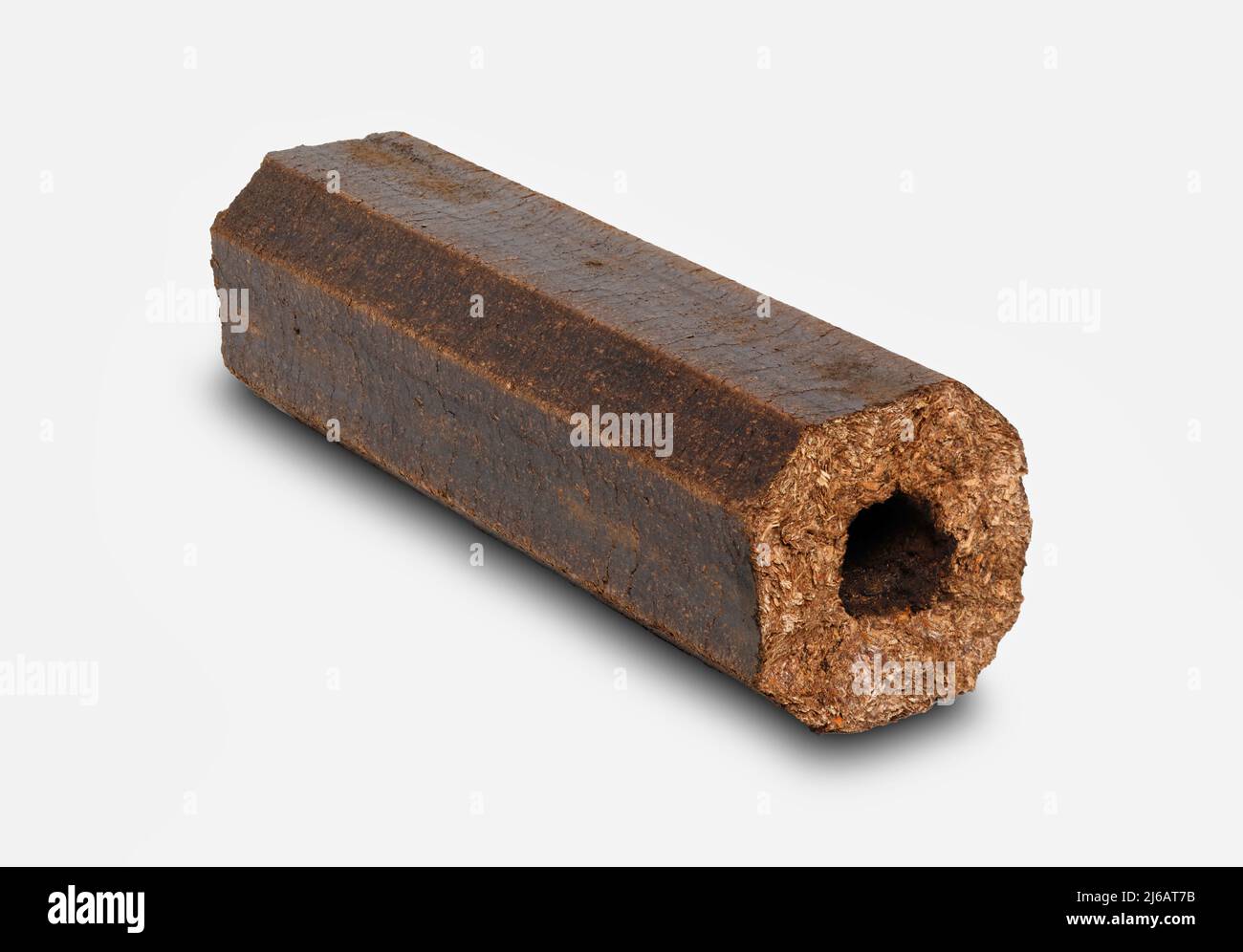 Artificial wood log Stock Photo