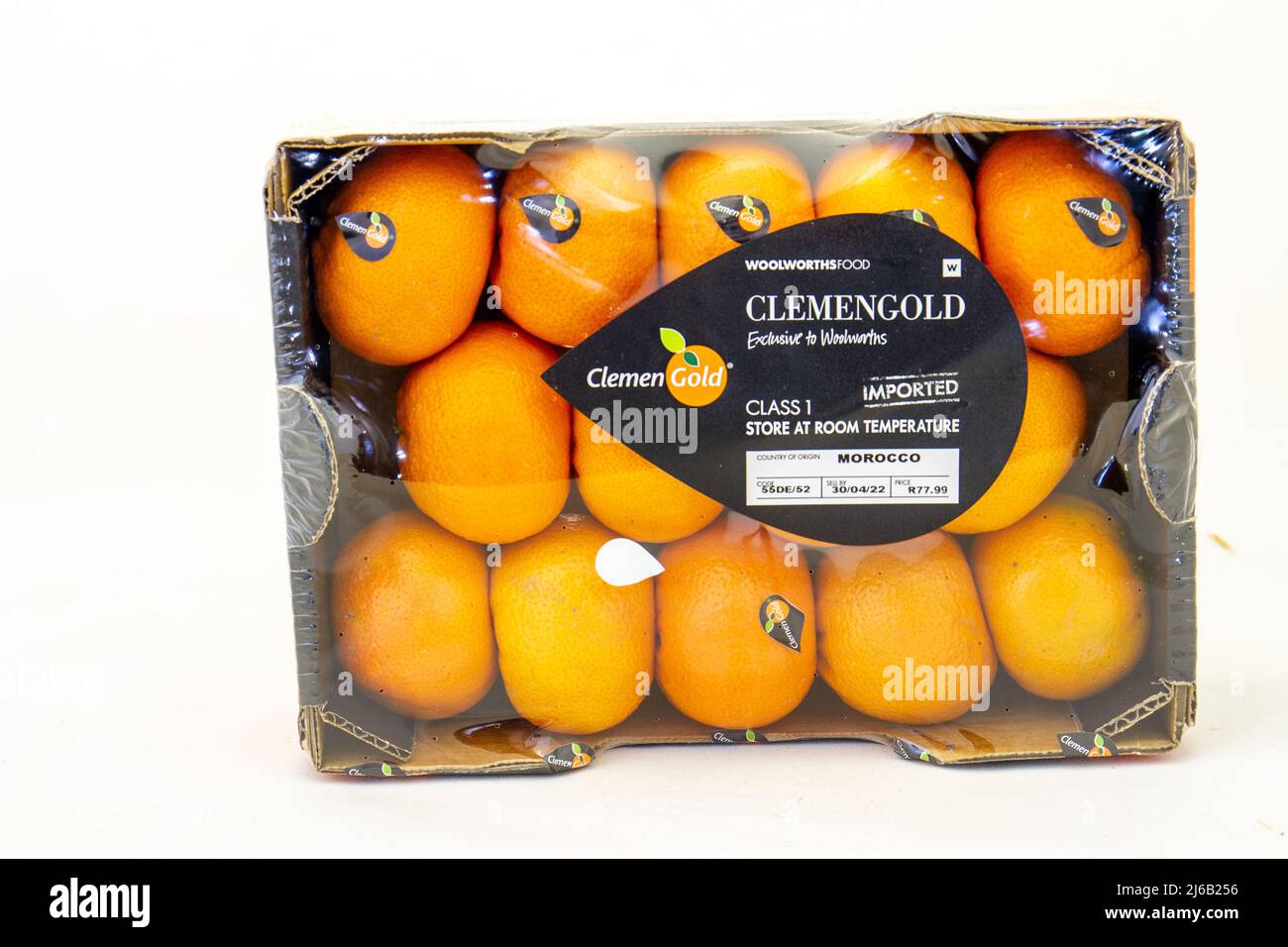 Johannesburg, South Africa a box of fresh clementines from Woolworths