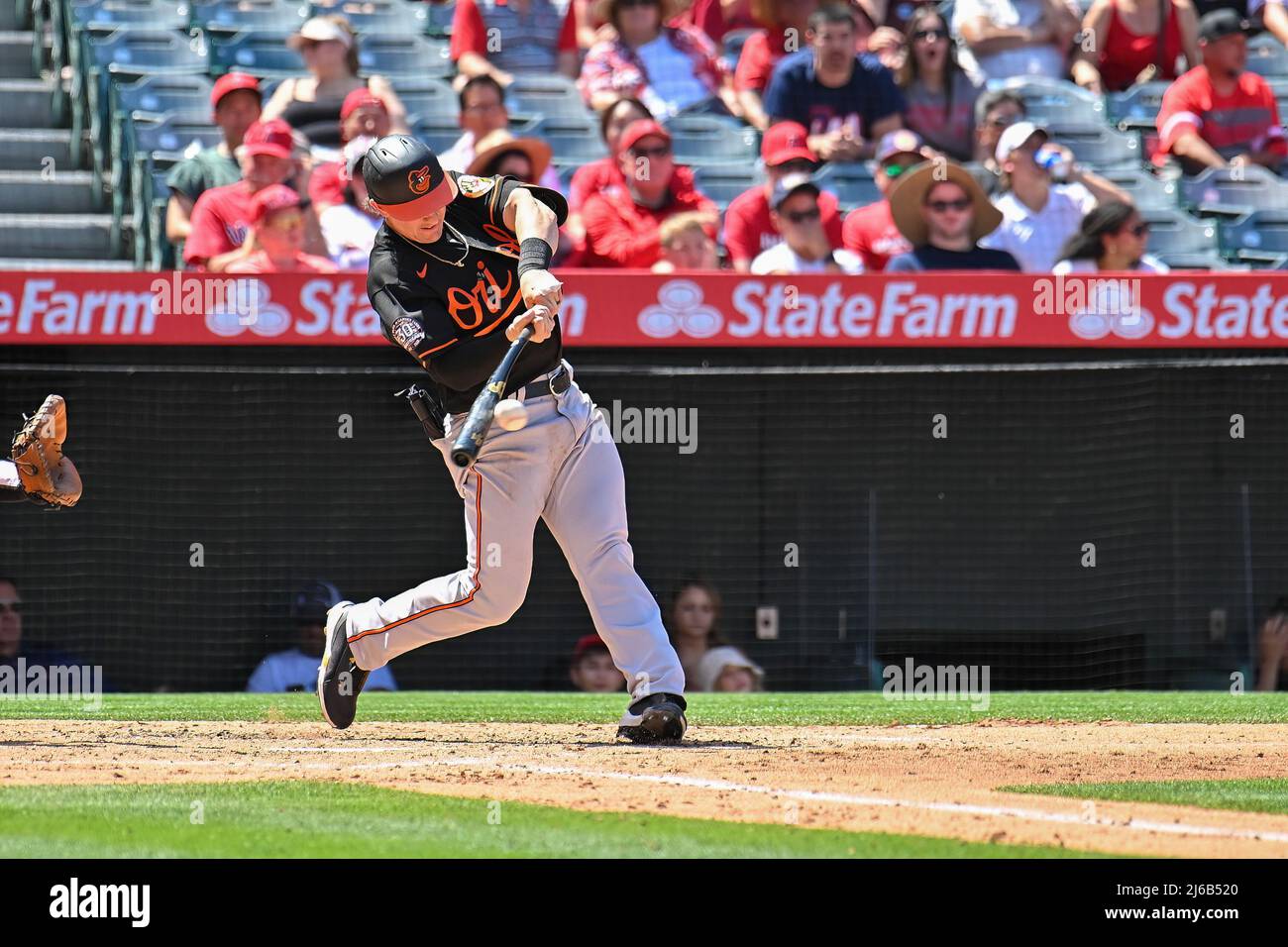 April 24, 2022 Baltimore Orioles left fielder Austin Hays (21) during