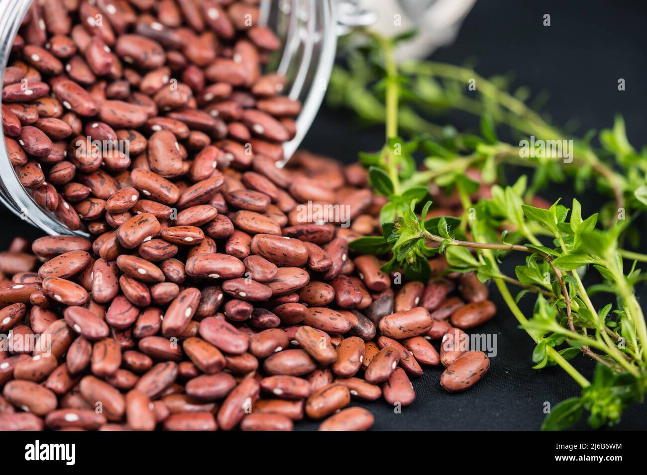 a pile of dried red beans from tuscany italy Stock Photo Alamy