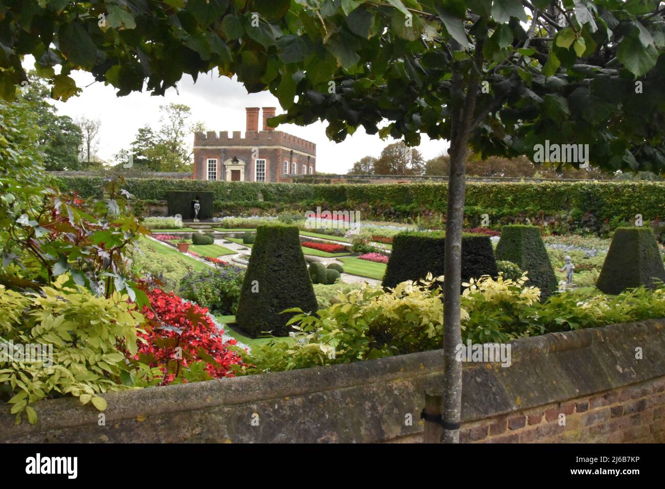 The Pond Gardens at Hampton Court Palace, Richmond, London, England