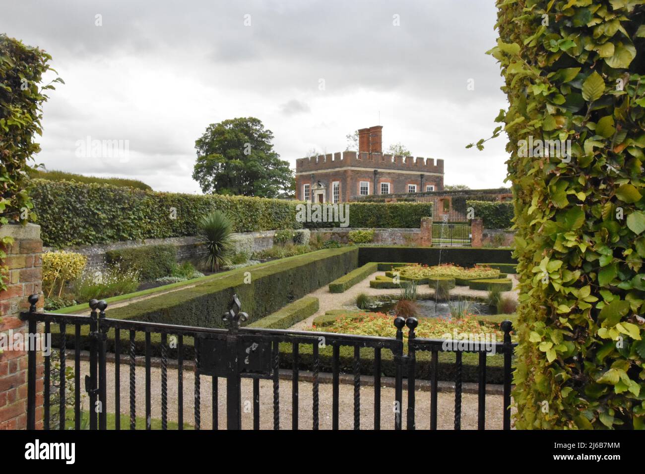 The Pond Gardens at Hampton Court Palace, Richmond, London, England