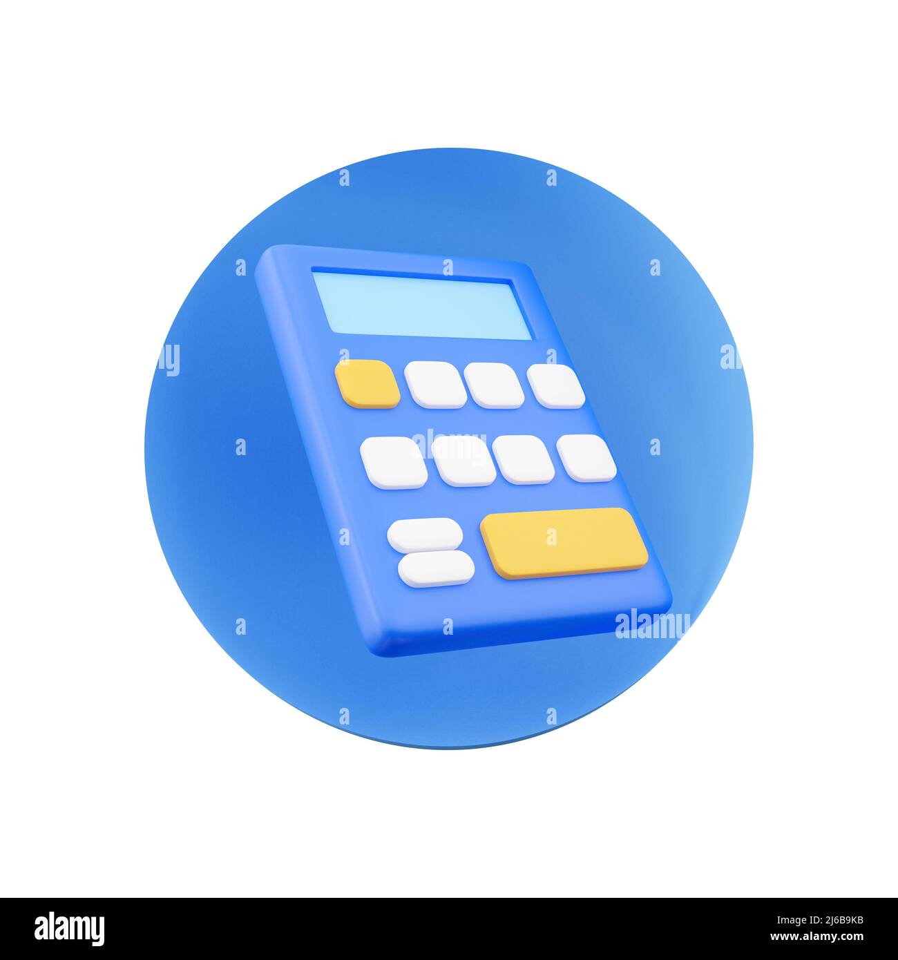isolated 3d render of calculator. 3d rendering calculator icon on white ...