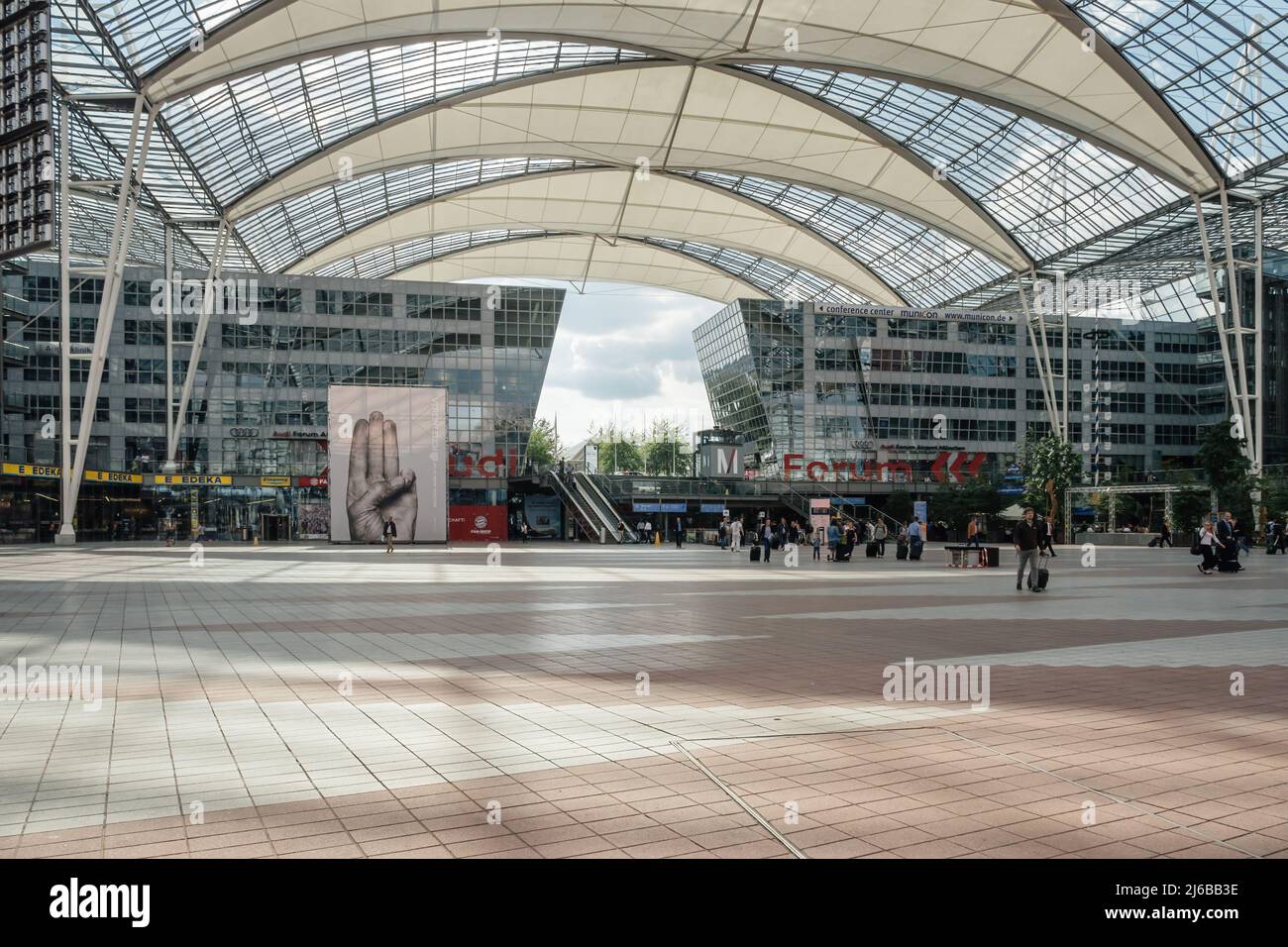 Stuttgart, Germany Jun 17, 2015 LArge steel rooftop in Stuttgart