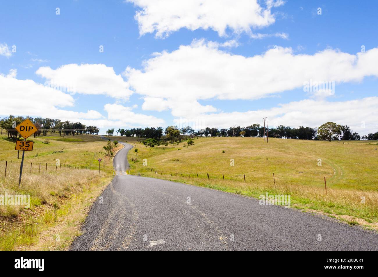 Ebor Falls Road off the Waterfall Way in New England - Dorrigo, NSW, Australia Stock Photo