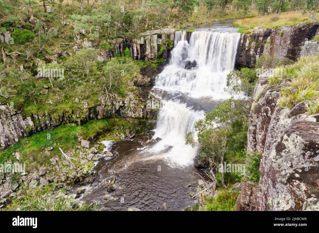 Upper Ebor Falls on the Guy Fawkes River - Dorrigo, NSW, Australia Stock Photo